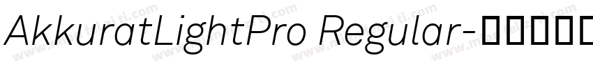 AkkuratLightPro Regular字体转换